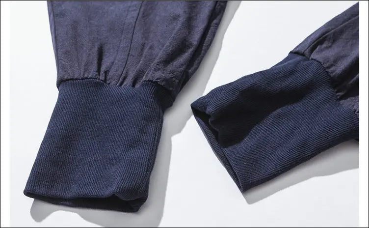 Pantalones harén de lino y algodón para hombre