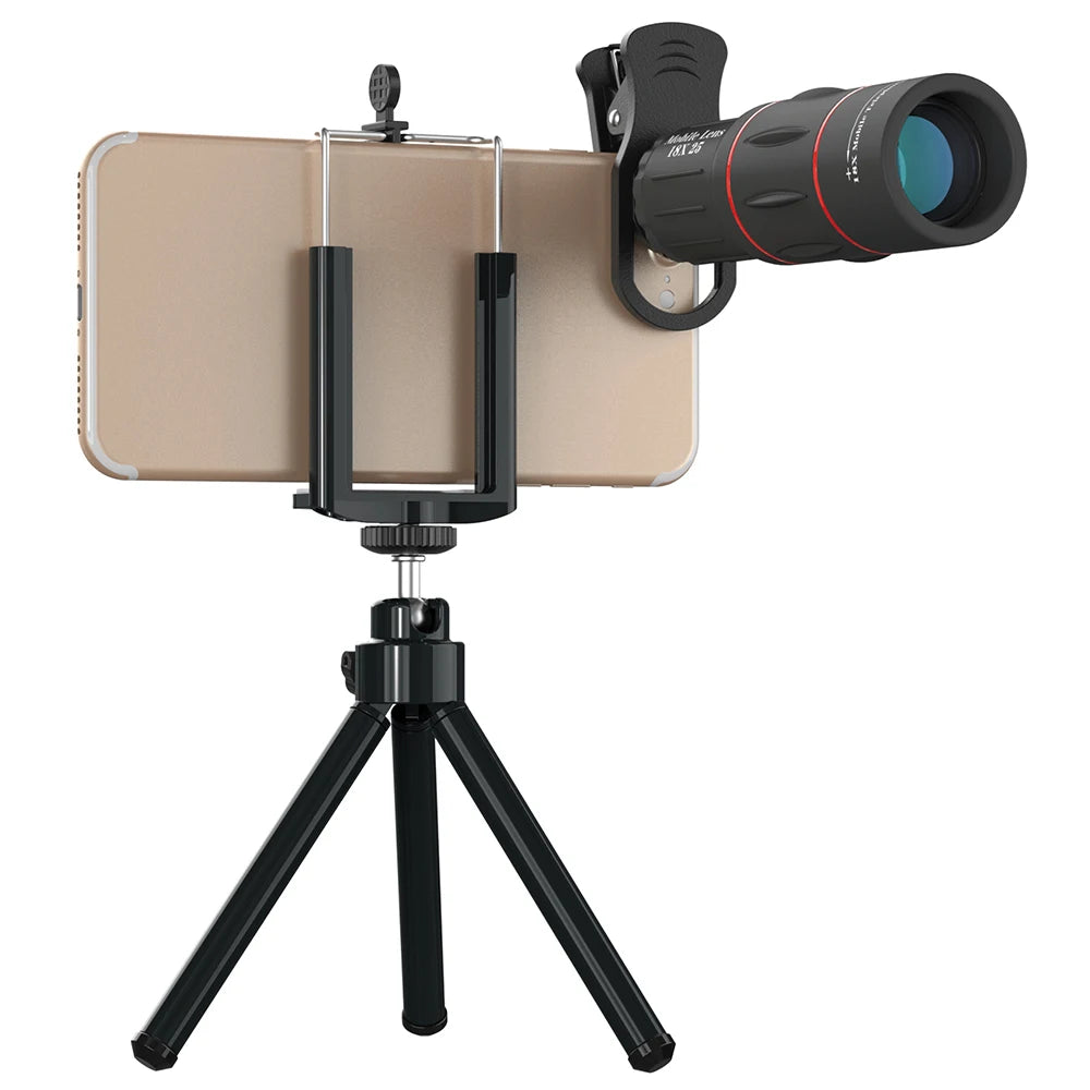 Lente monocular universal con zoom HD de 18 x 25