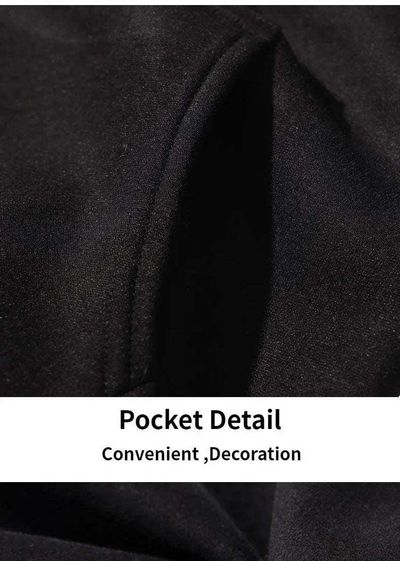 Sudadera con capucha y bolsillo con cuello redondo para hombre