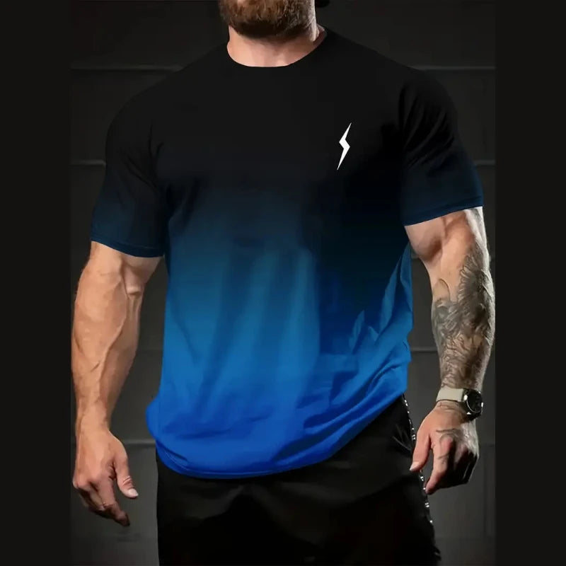 Camiseta de hombre con degradado