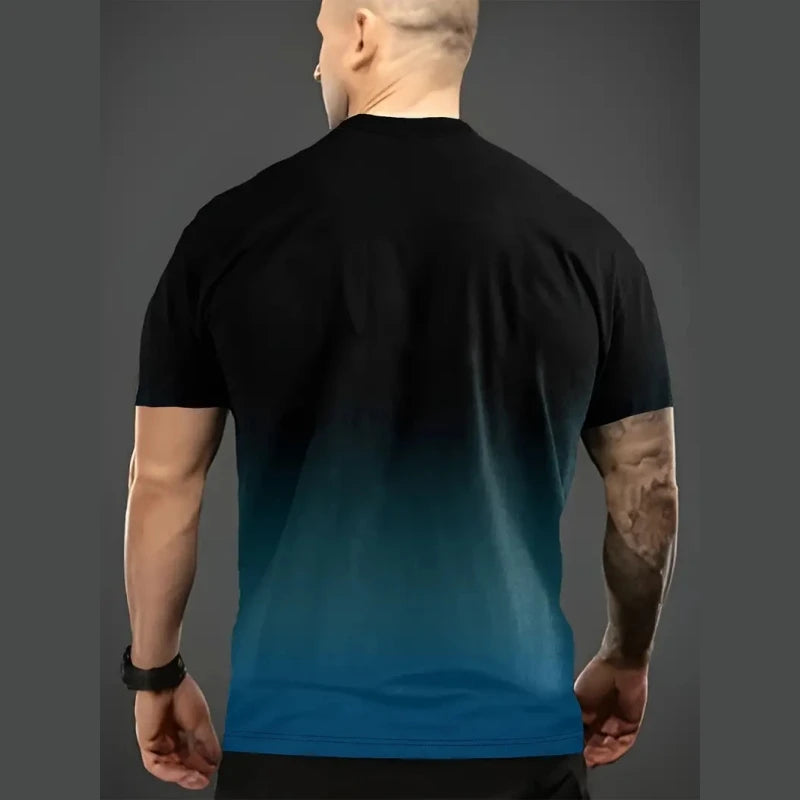 Camiseta de hombre con degradado