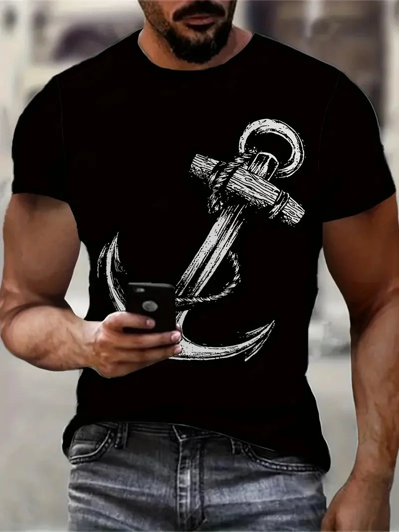 Nueva camiseta de verano de moda para hombre
