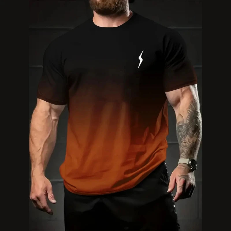 Camiseta de hombre con degradado