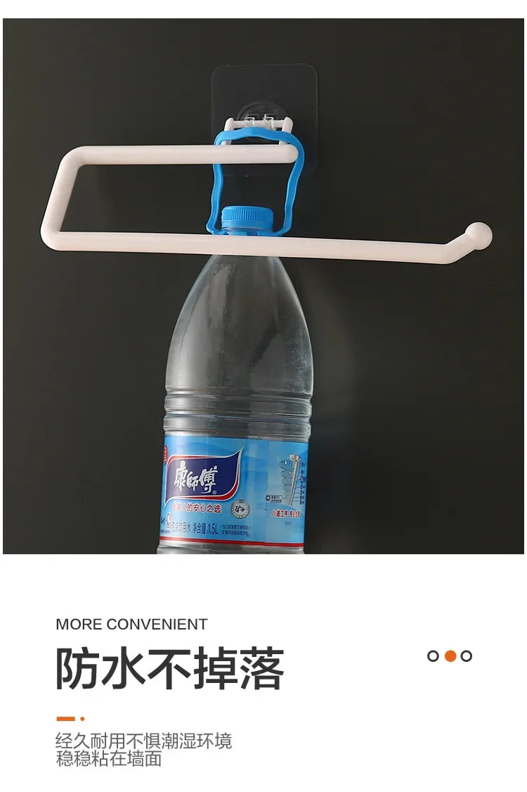 Kitchen Paper Roll Holder Cabinet Rag Hanging Holder Towel Hanger Toilet Paper Holders Rack Bar Shelf Tissue Holder