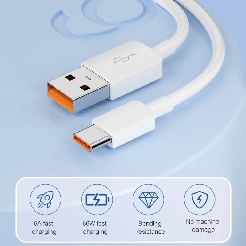 Cable de carga rápida USB TIPO C de 66 W