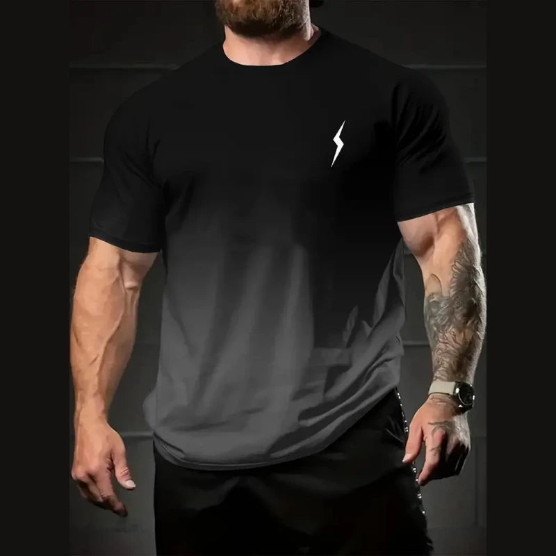 Camiseta de hombre con degradado