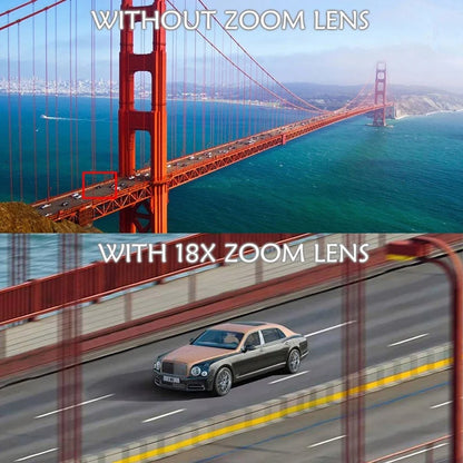 Lente monocular universal con zoom HD de 18 x 25