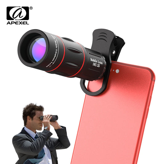 Lente monocular universal con zoom HD de 18 x 25