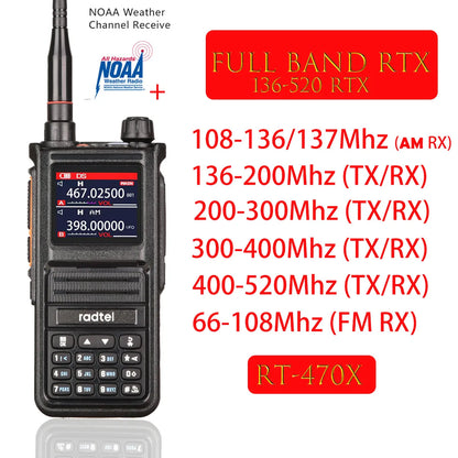 Walkie-talkies multibanda para radioaficionados Radtel RT-470X