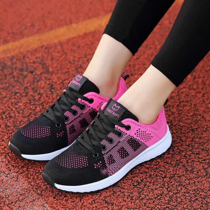 Zapatillas de correr transpirables para mujer,