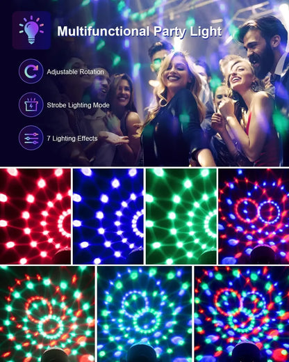 Luces estroboscópicas coloridas activadas por control remoto