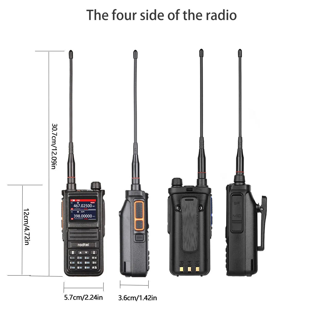 Walkie-talkies multibanda para radioaficionados Radtel RT-470X