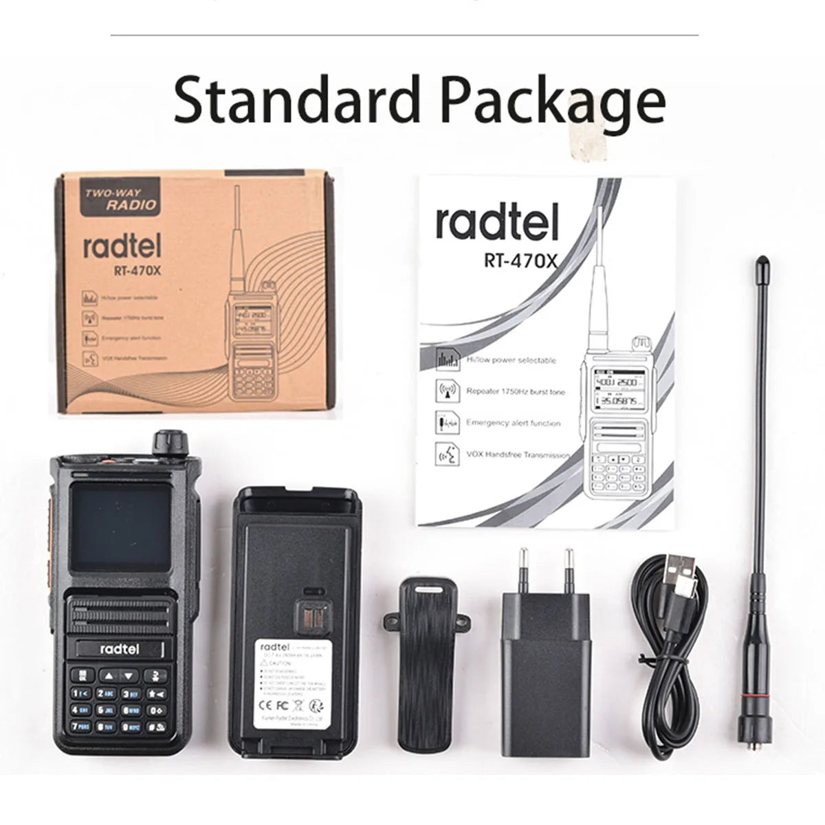 Walkie-talkies multibanda para radioaficionados Radtel RT-470X