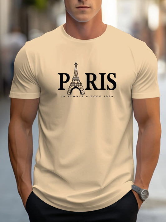 Camiseta de verano para hombre, manga corta