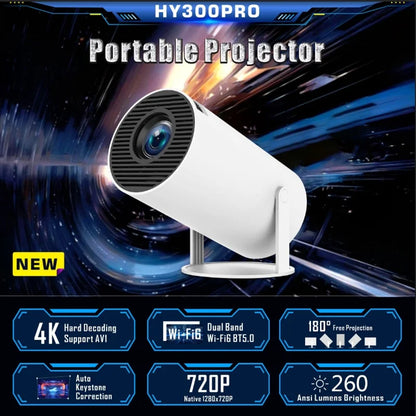 Proyector DITONG HY300 Pro Android 4K 1280*720P Dual Wifi