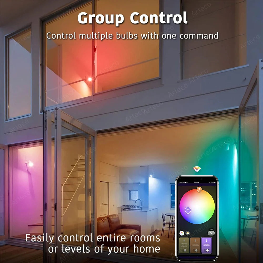 Tuya Wifi Smart Light Bulbs RGB WW CW 15W 18W E27 Zigbee Led Bulb Smart Home Tuya Zigbee Lamp Alexa Smart Lamp For Google Home