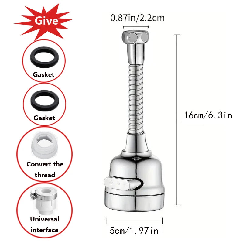 Extensión de grifo giratoria de 360°