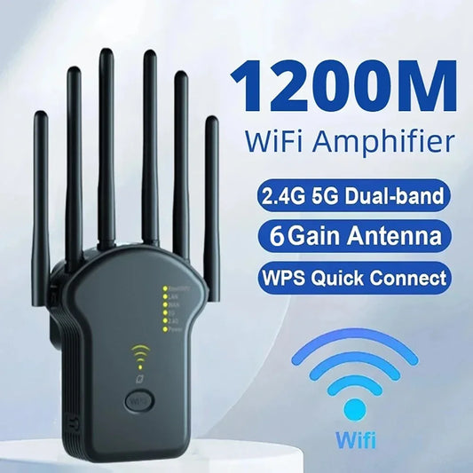 Repetidor WiFi Router inalámbrico 1200Mbps 2.4G 5G