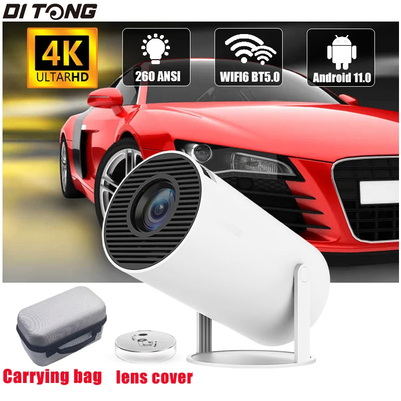 Proyector DITONG HY300 Pro Android 4K 1280*720P Dual Wifi