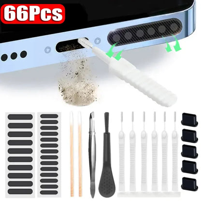 Universal Phone Speaker Port Dust Removal Cleaning Tool Kit 