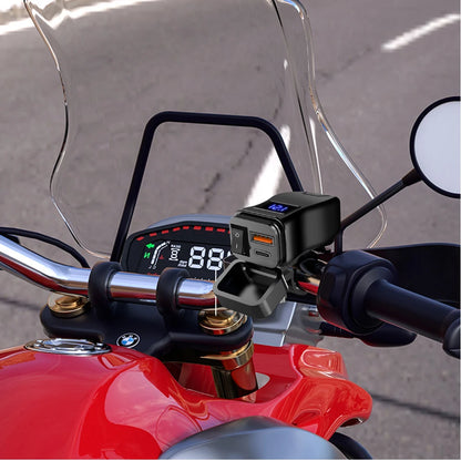 Cargador de motocicleta con doble USB QC3.0