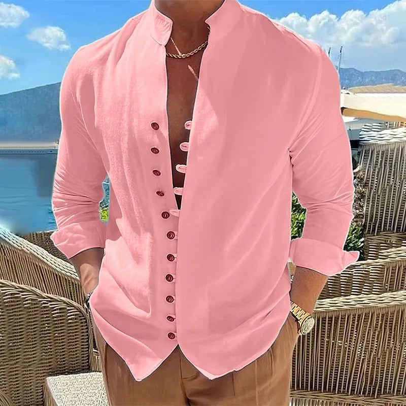 Nueva camisa casual de primavera y otoño