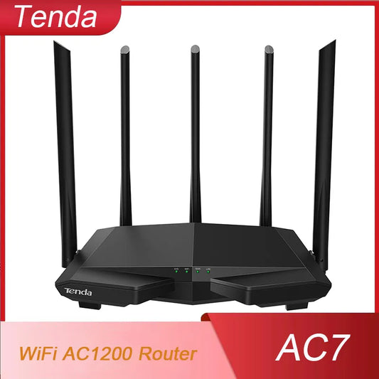 Enrutador inalámbrico de banda dual Tenda AC7 AC1200 Repetidor