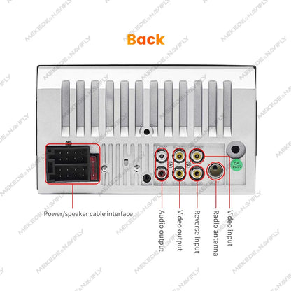 Radio para coche Navifly ND1 2 din con pantalla táctil HD de 7 pulgadas