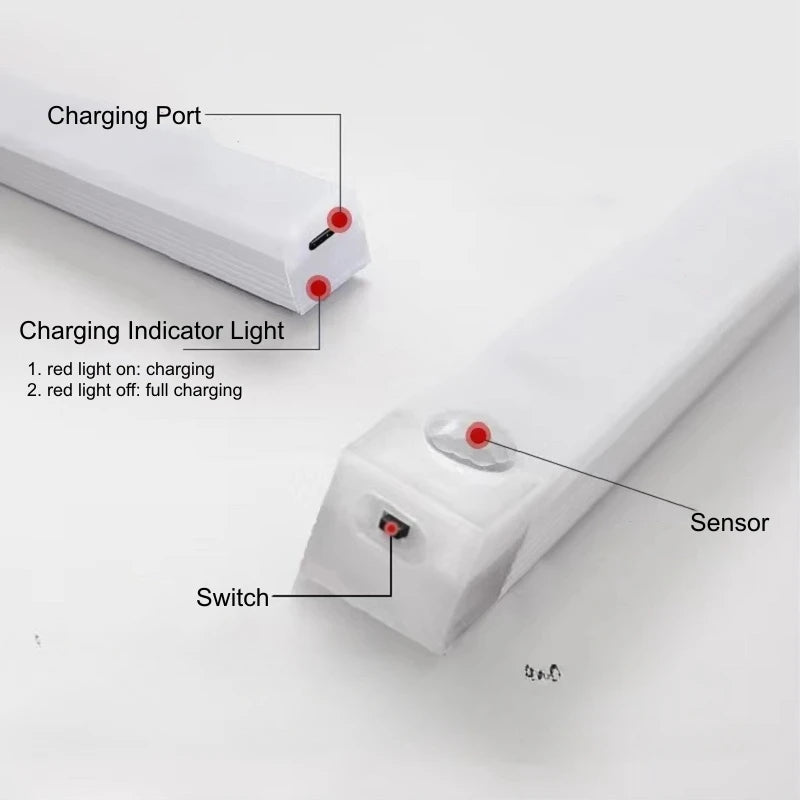 Luces LED con carga USB Sensor de movimiento