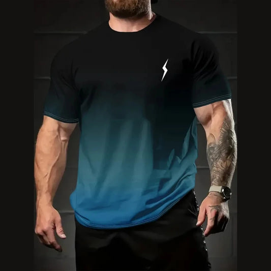 Camiseta de hombre con degradado